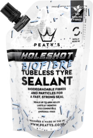 Sigillante tubeless Peaty's Holeshot Biofibre 120 ml