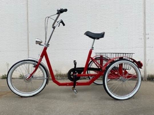 Triciclo per adulti 20'' con cestino